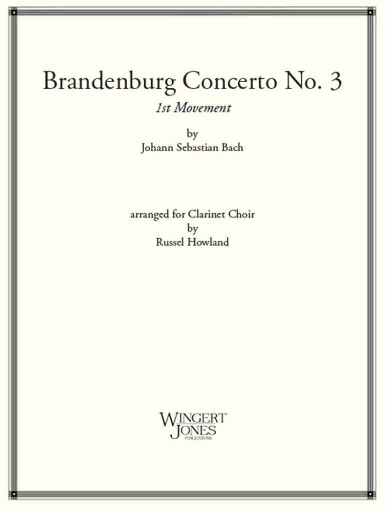 Brandenburg Concerto No. 3 (Score)